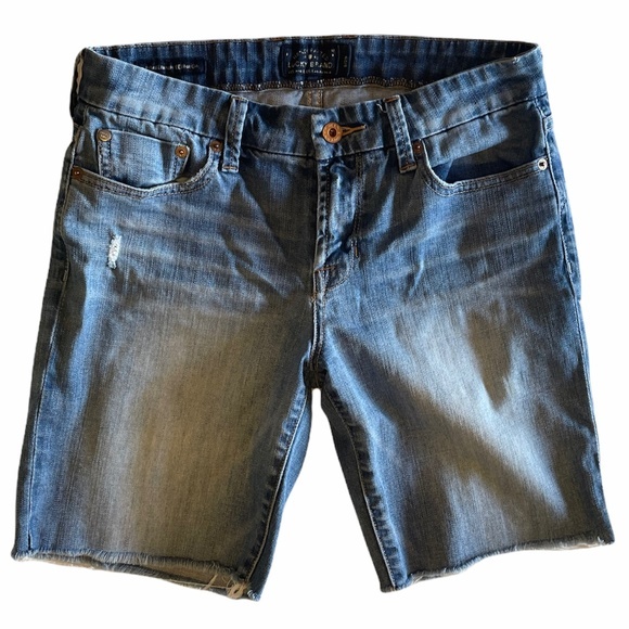Lucky Brand Pants - Lucky‎ Brand Boardwalk Bermuda Jean Shorts Sz 8